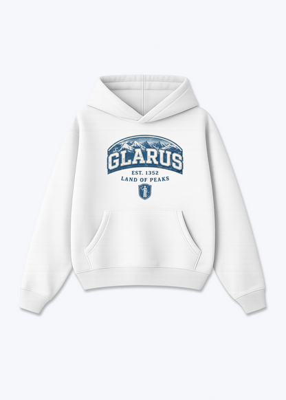 Glarus Land of Peaks Tee - White Front (Designed)