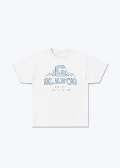 Glarus Est 1352 Tee - White Front (Designed)