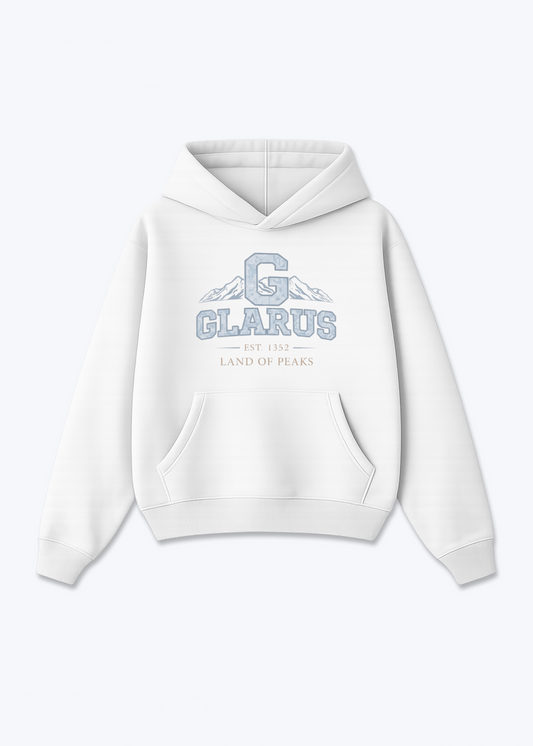 Glarus Est 1352 Tee - White Front (Designed)