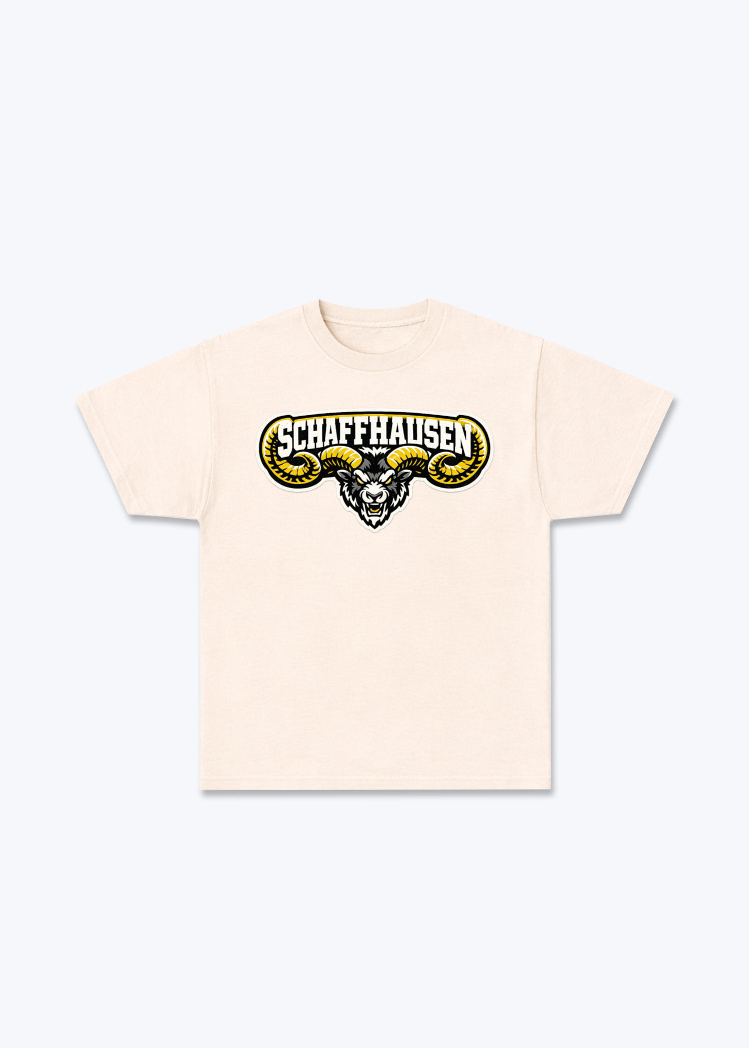 Schaffhausen Reebock Tee - Beige Front (Designed)