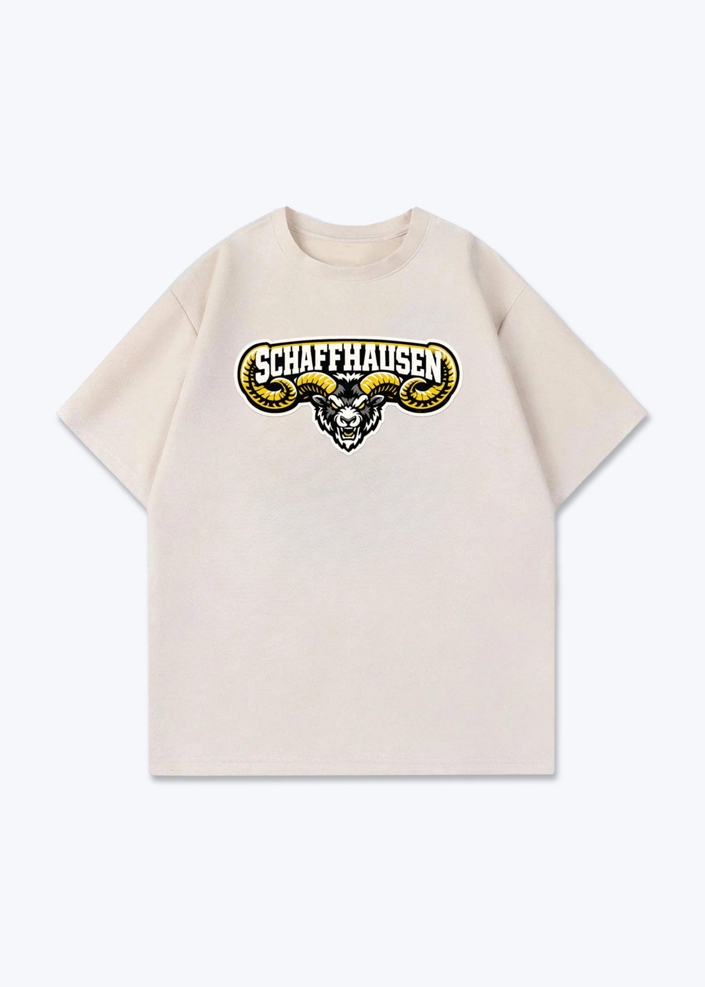 Schaffhausen Reebock Tee - Beige Front (Designed)