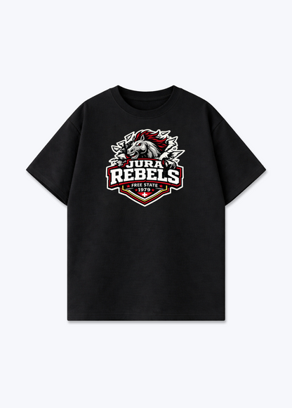 Jura Rebels Tee - Black Front (Designed)