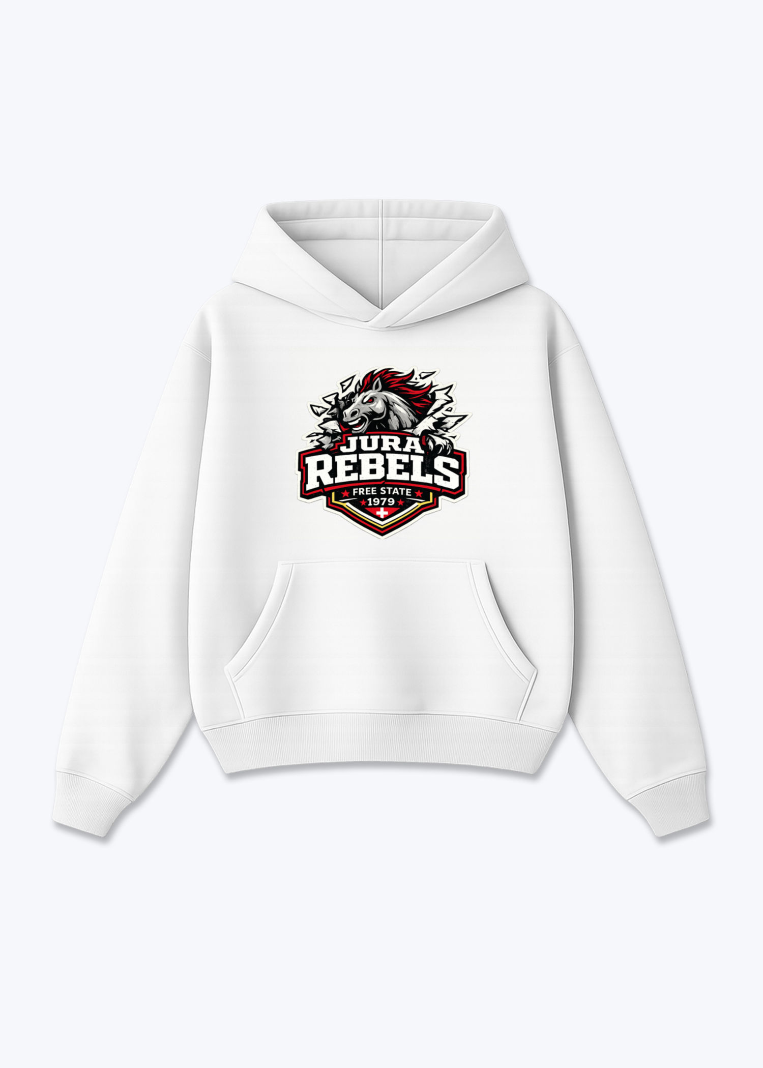 Jura Rebels Tee - White Front (Designed)