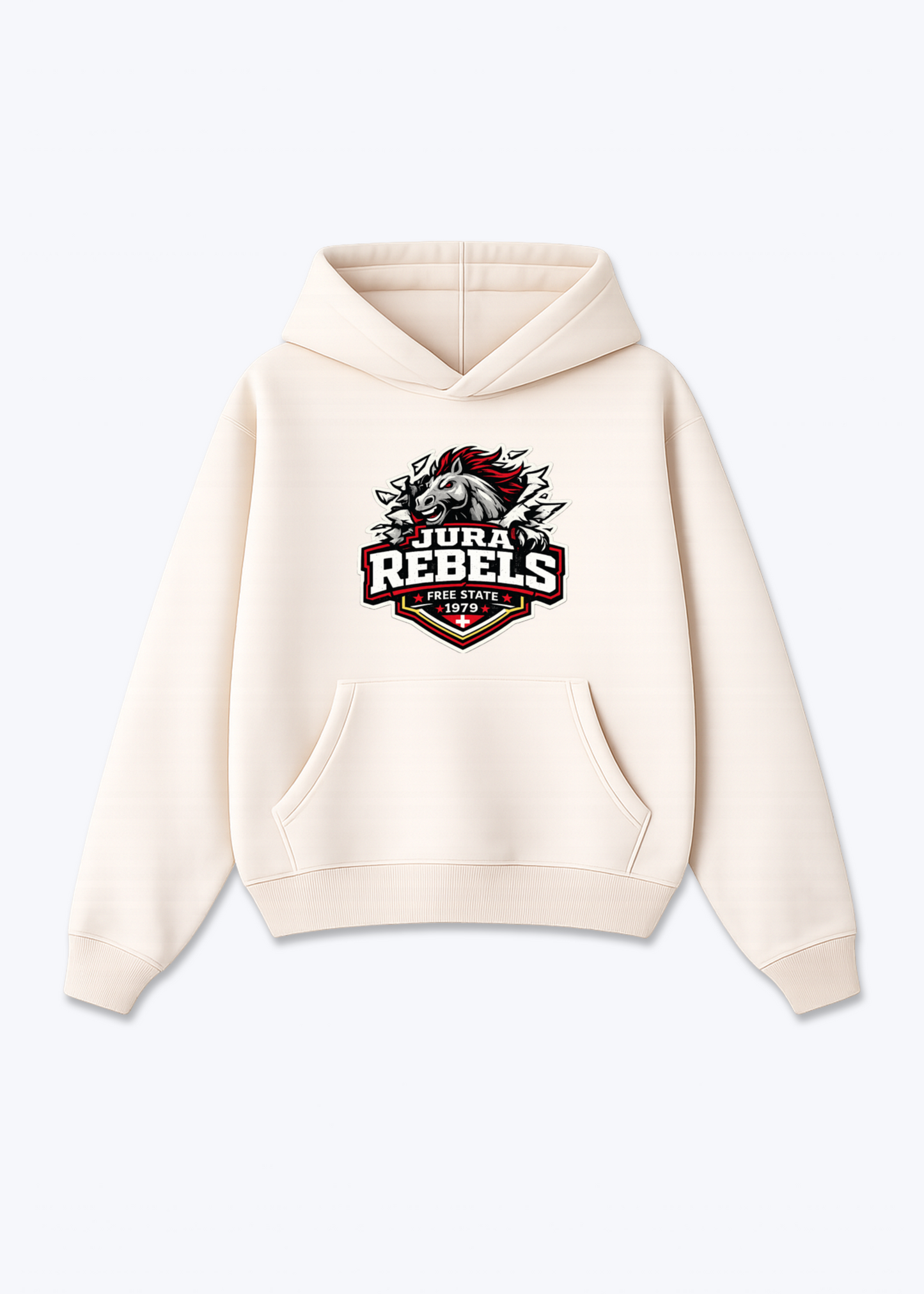 Jura Rebels Tee - Beige Front (Designed)