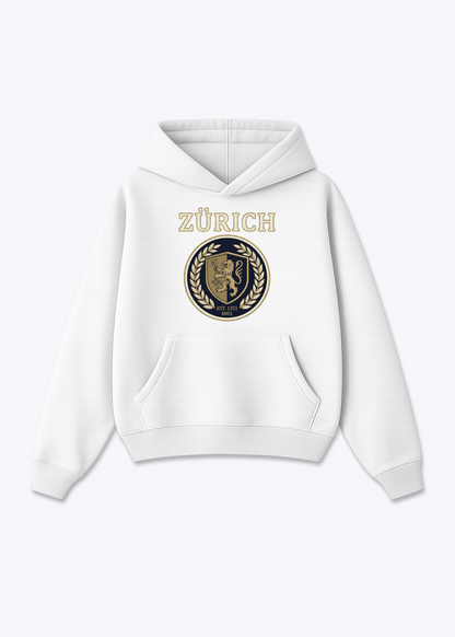 Zürich Owners Club Hoodie - White Front (Designed)