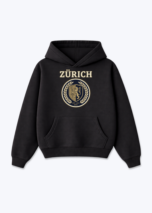 Zürich Owners Club Hoodie - Black Front (Designed)