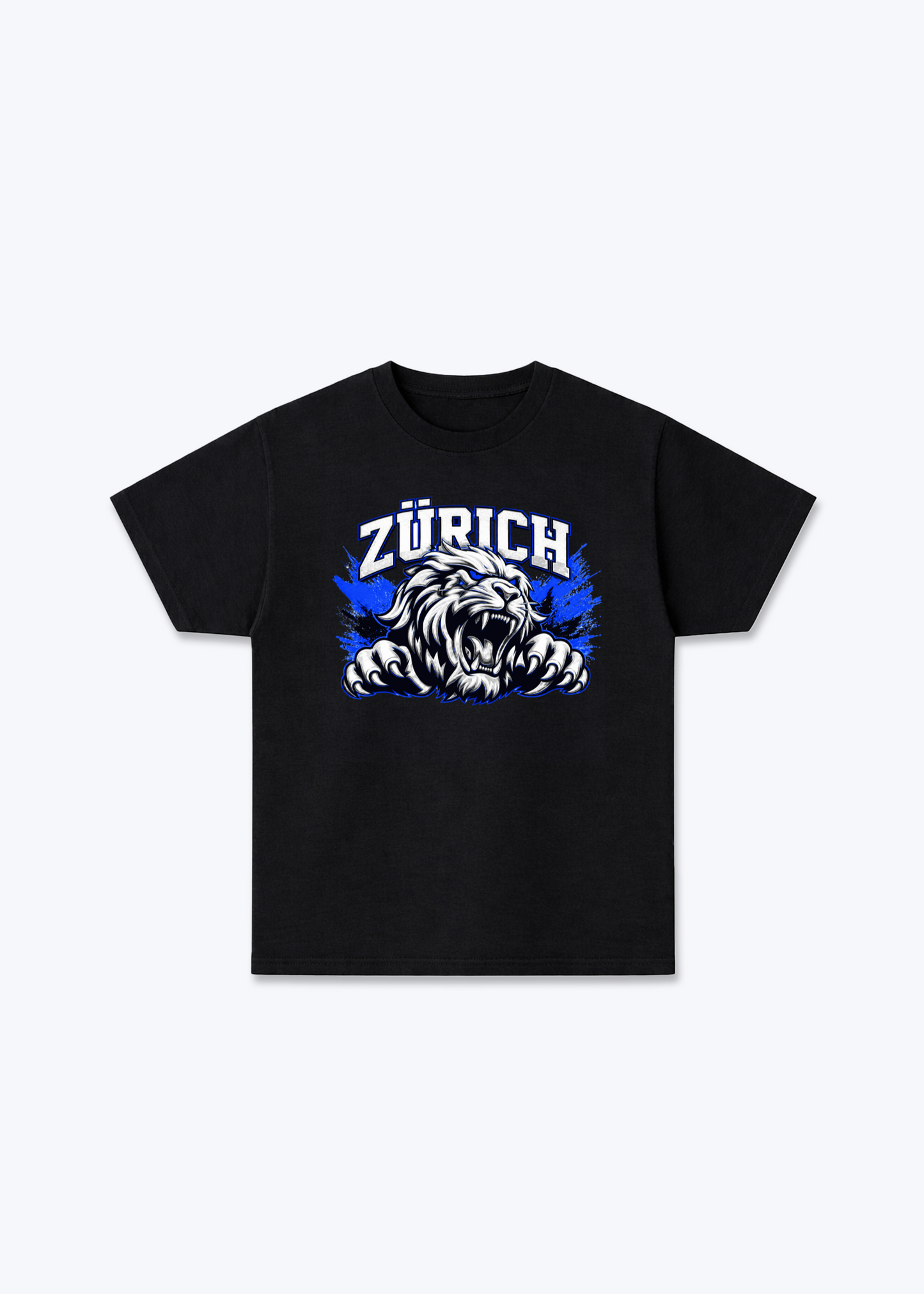 Zürich Lions Tee - Black Front (Designed)