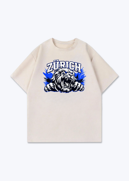 Zürich Lions Tee - Beige Front (Designed)