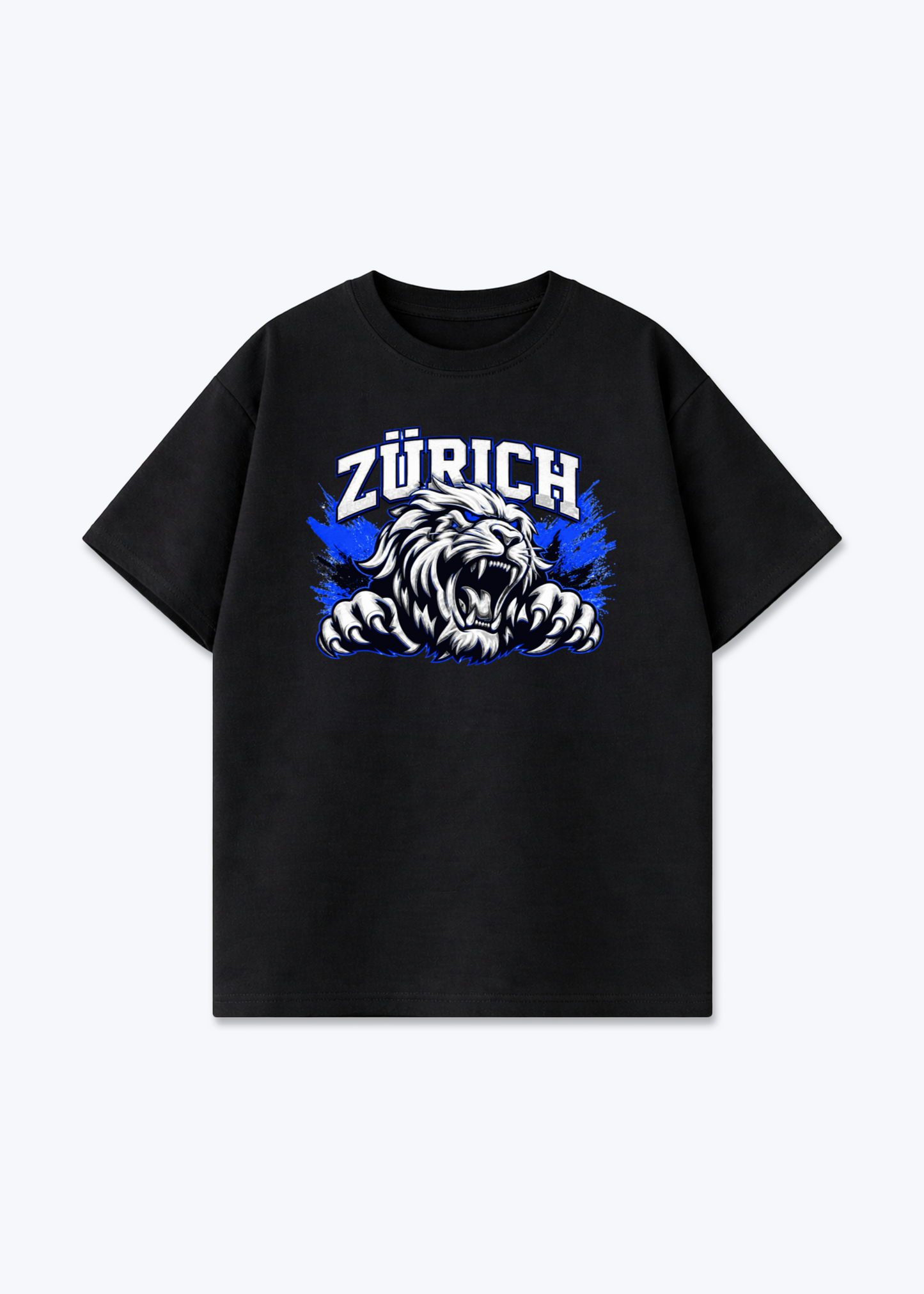 Zürich Lions Tee - Black Front (Designed)