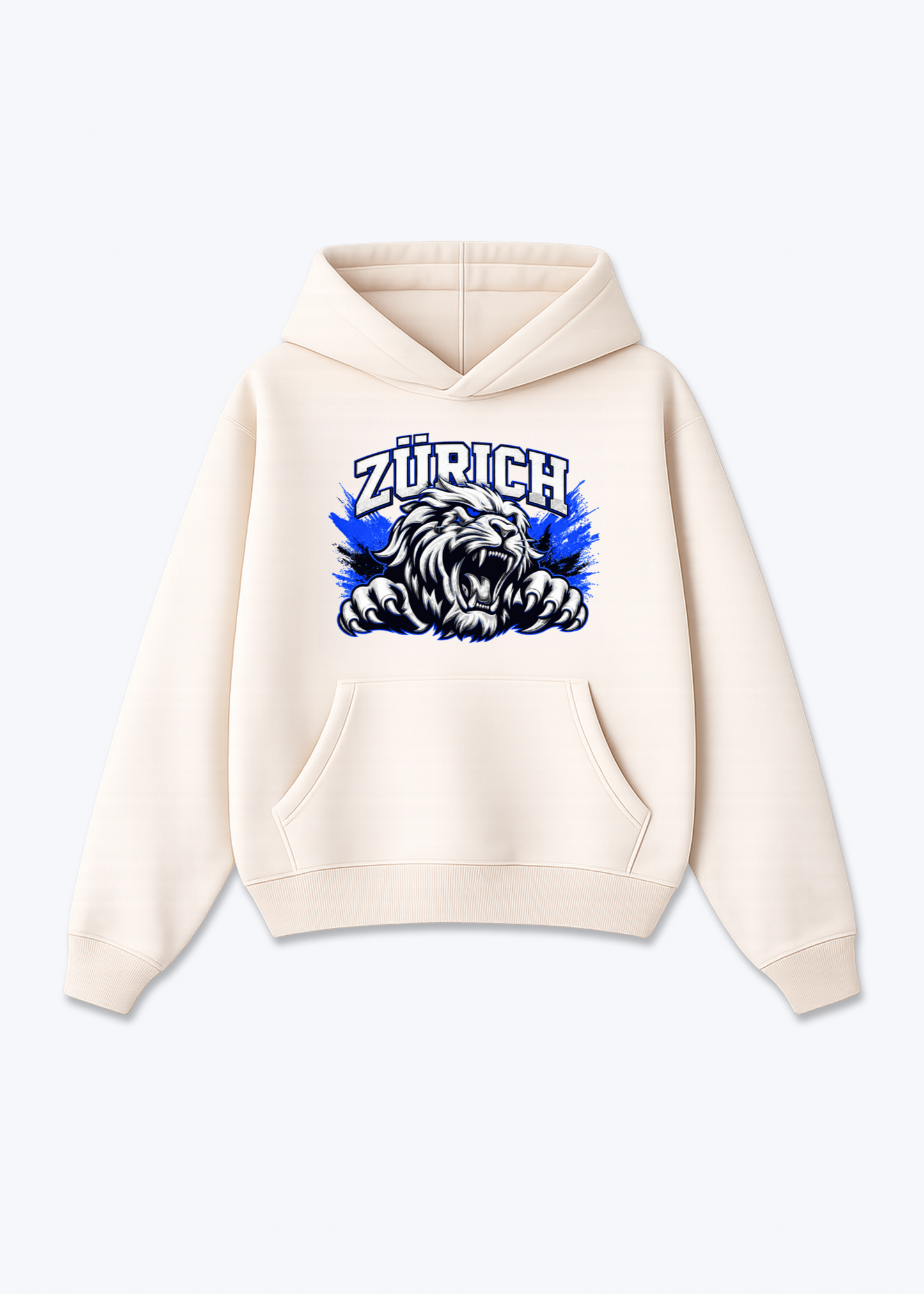 Zürich Lions Tee - Beige Front (Designed)