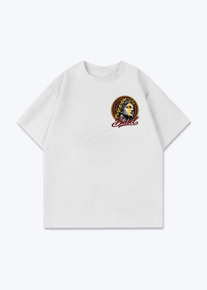 Basel Picasso Oversized T-Shirt - White Front (Designed)