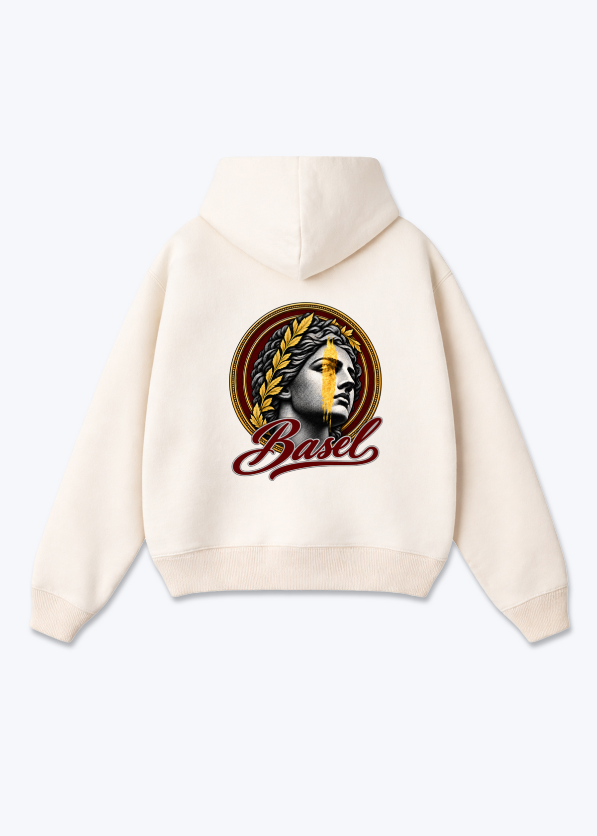 Basel Picasso Oversized Hoodie - Beige Back (Designed)