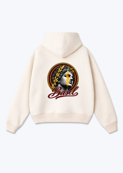 Basel Picasso Oversized Hoodie - Beige Back (Designed)