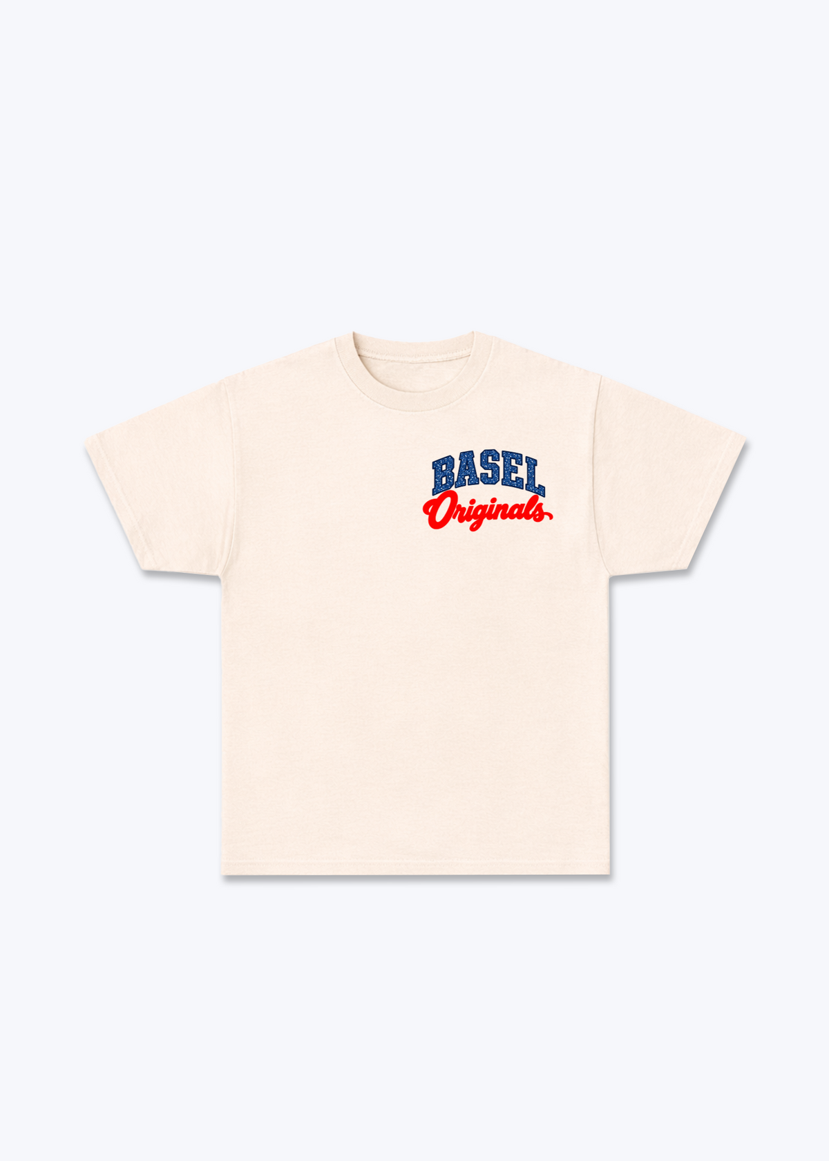 Basel Originals Baisc T-Shirt - Beige Front (Designed)