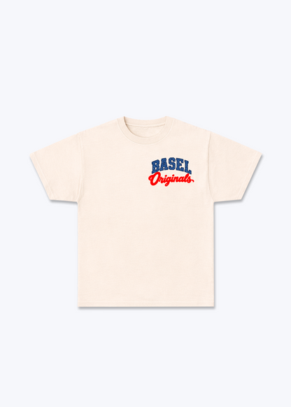 Basel Originals Baisc T-Shirt - Beige Front (Designed)