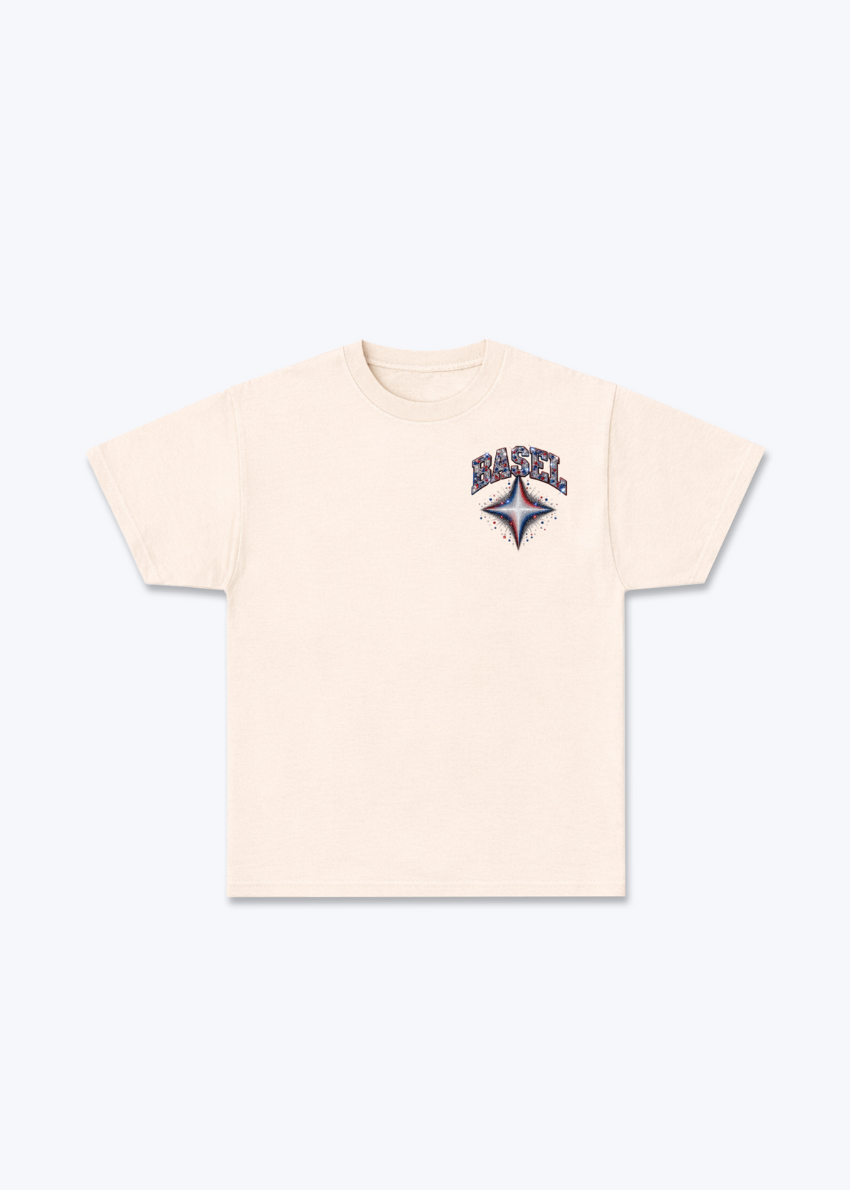 Basel Stars Basic T-Shirt - Beige Front (Designed)