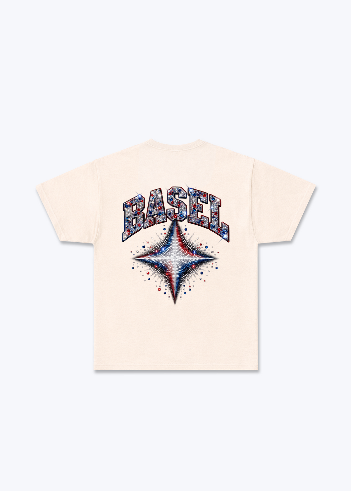 Basel Stars Basic T-Shirt - Beige Back (Designed)