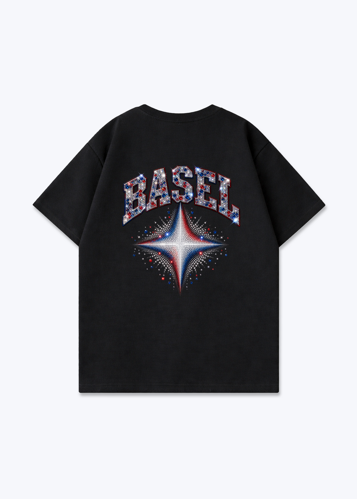 Basel Stars Oversized T-Shirt - Black Back (Designed)