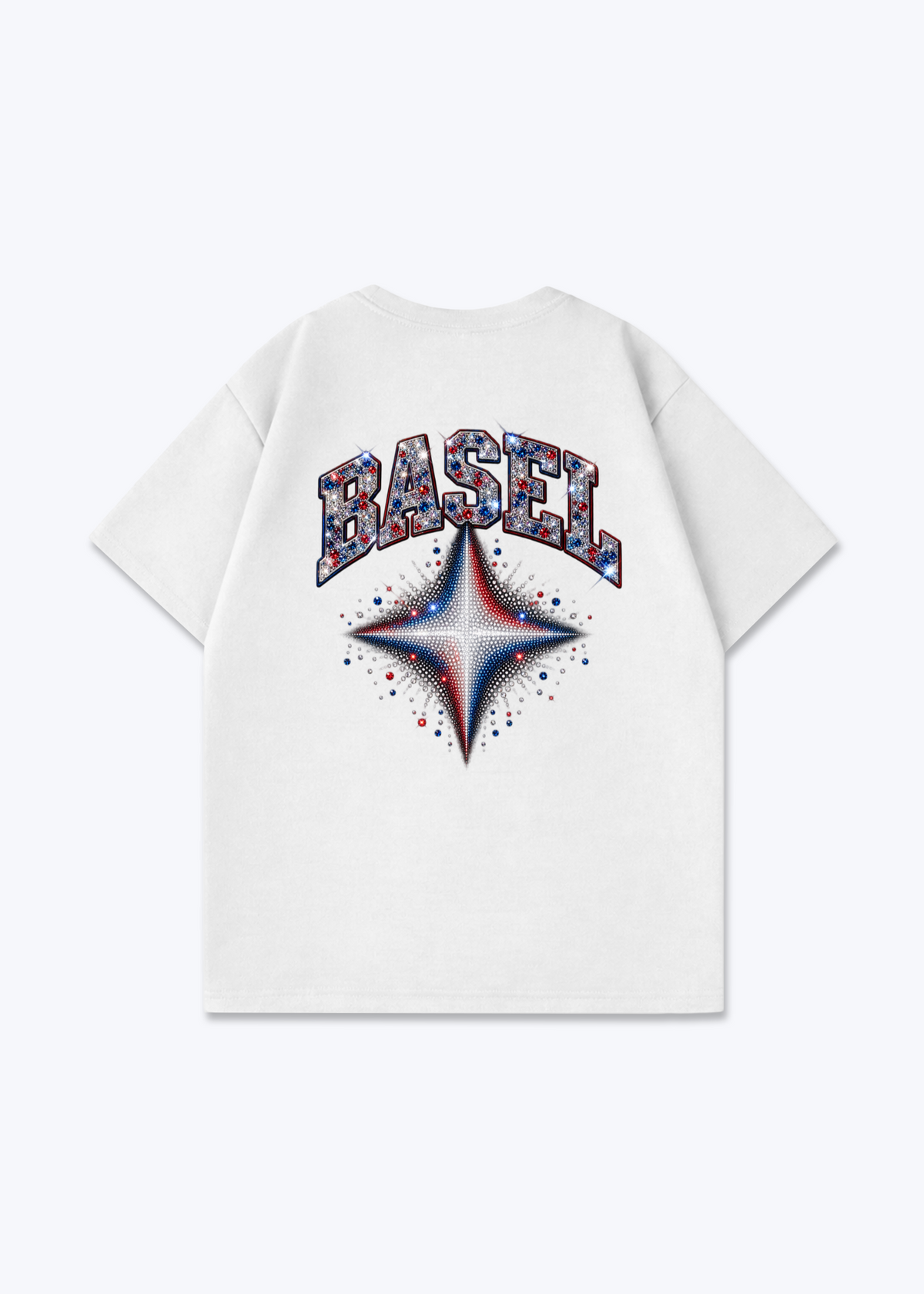 Basel Stars Oversized T-Shirt - White Back (Designed)