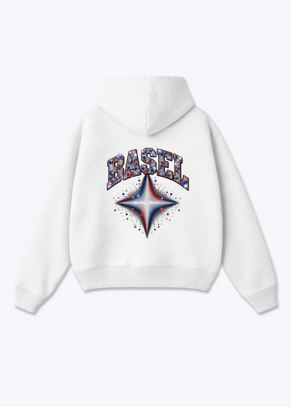 Basel Stars Oversized Hoodie - White Back (Designed)