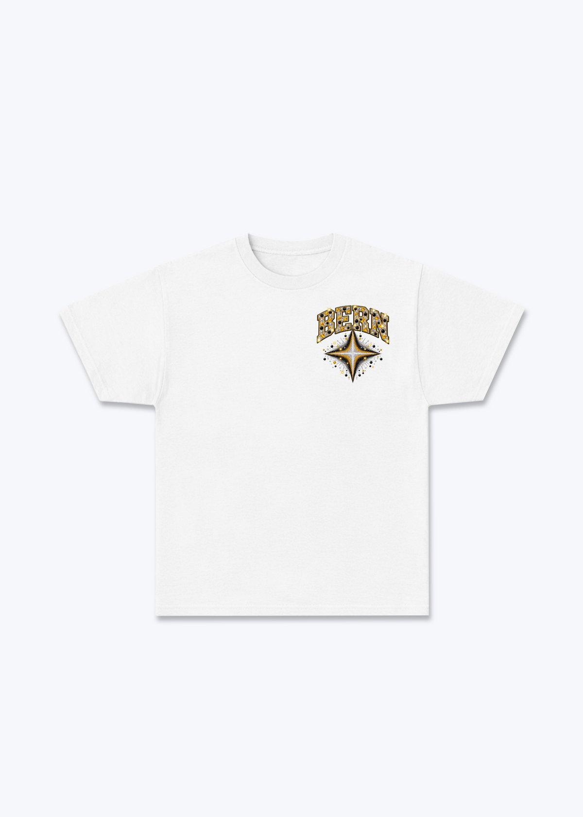 Bern Stars Basic T-Shirt - White Front (Designed)