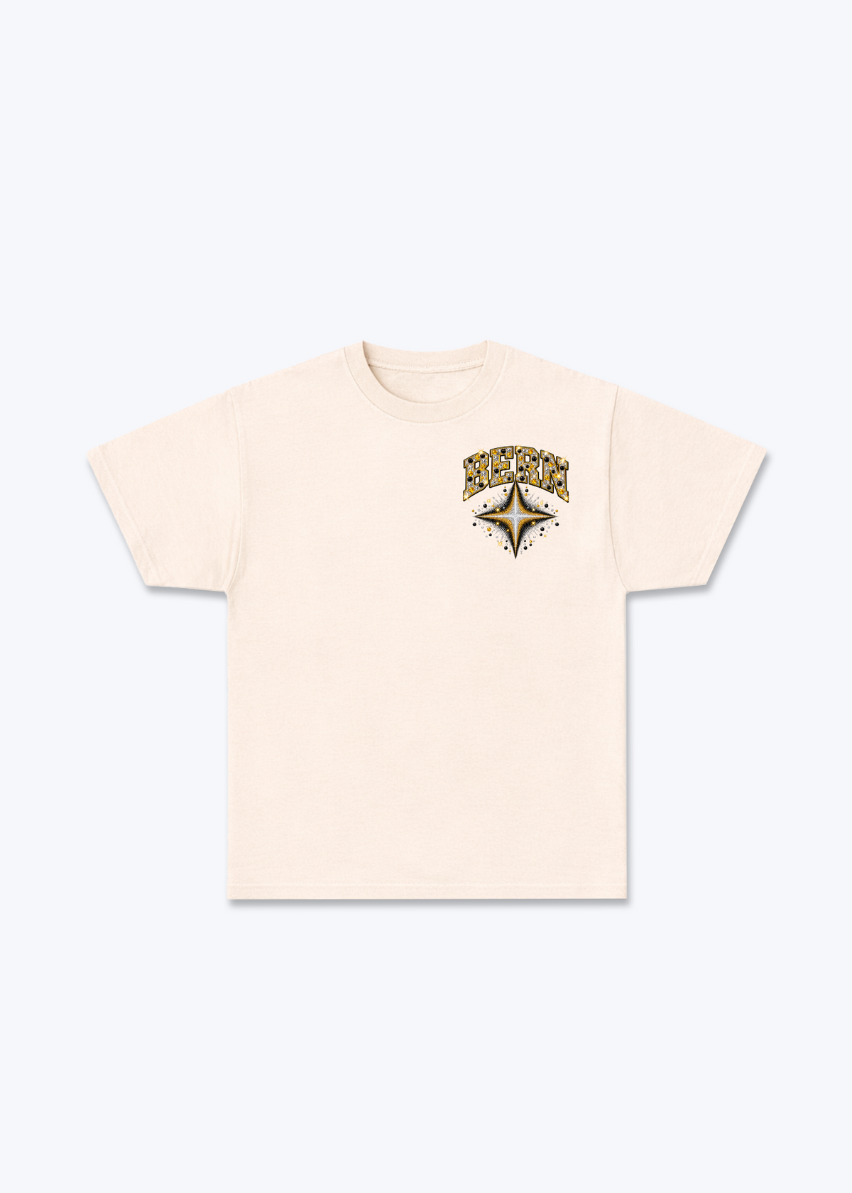 Bern Stars Basic T-Shirt - Beige Front (Designed)