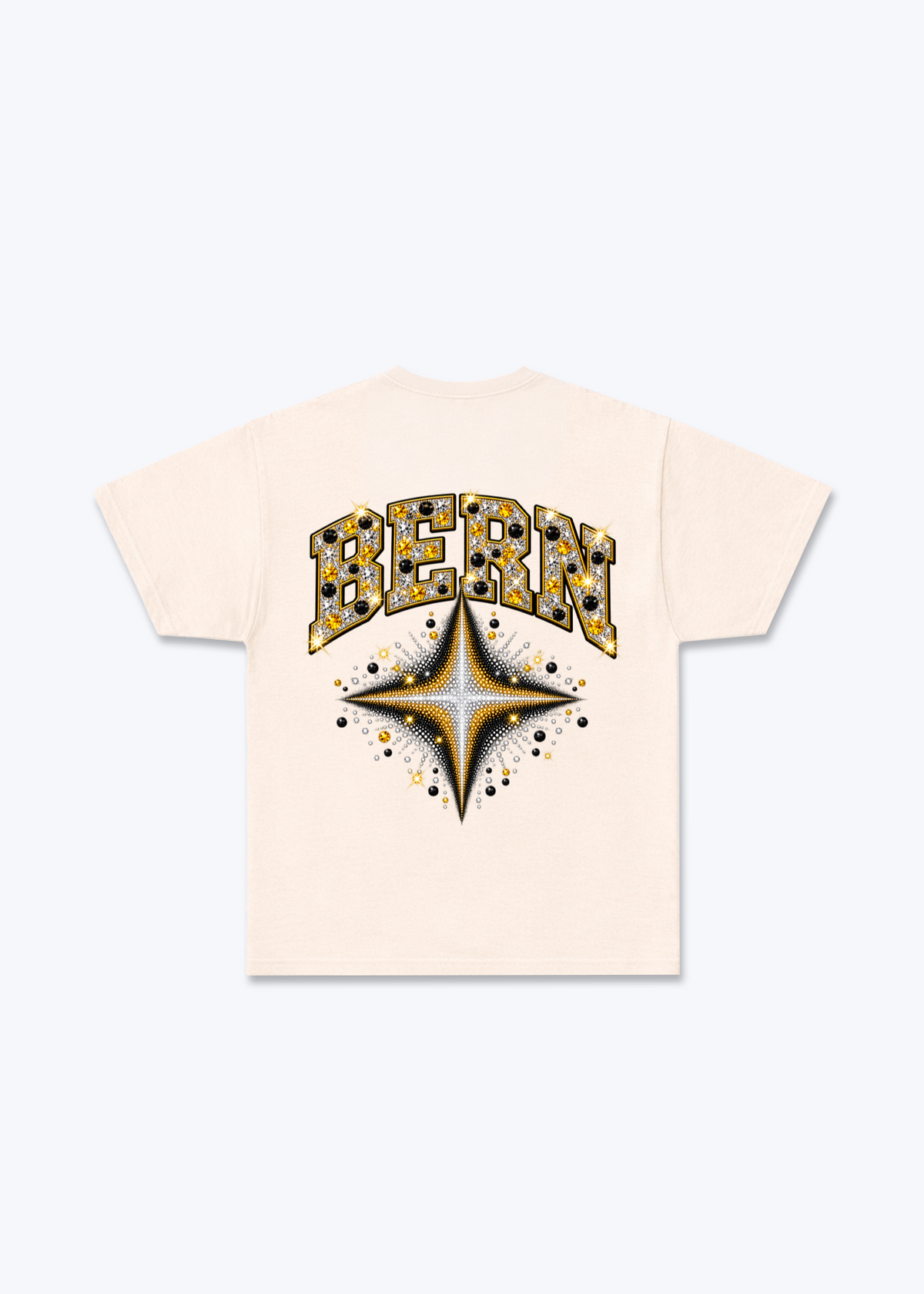 Bern Stars Basic T-Shirt - Beige Back (Designed)