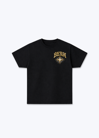 Bern Stars Basic T-Shirt - Black Front (Designed)