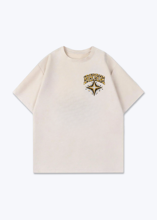 Bern Stars Oversized T-Shirt - Beige Front (Designed)