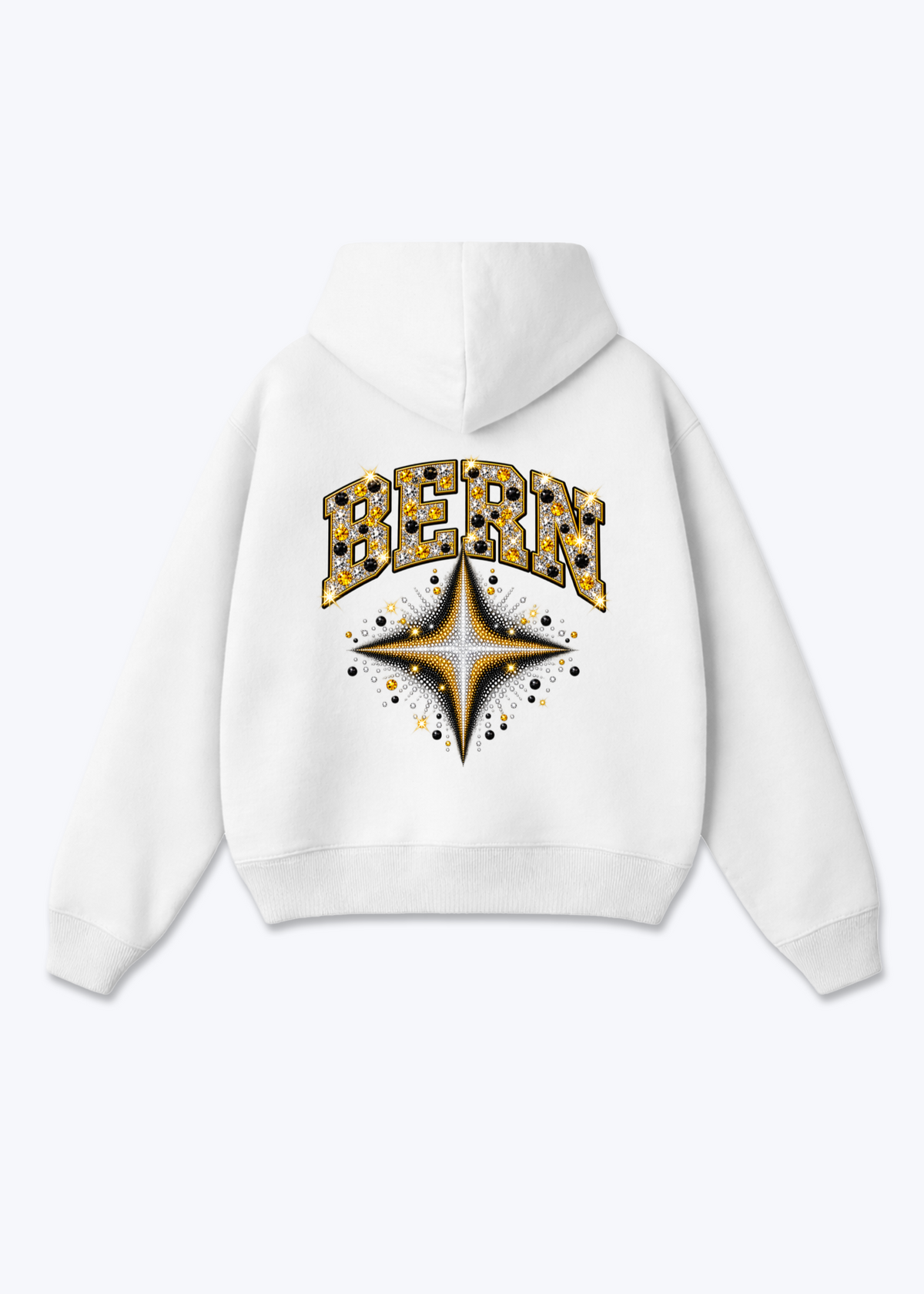Bern Stars Oversized Hoodie - White Back (Designed)