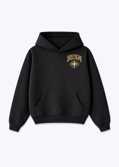 Bern Stars Oversized Hoodie - Black Front (Designed)