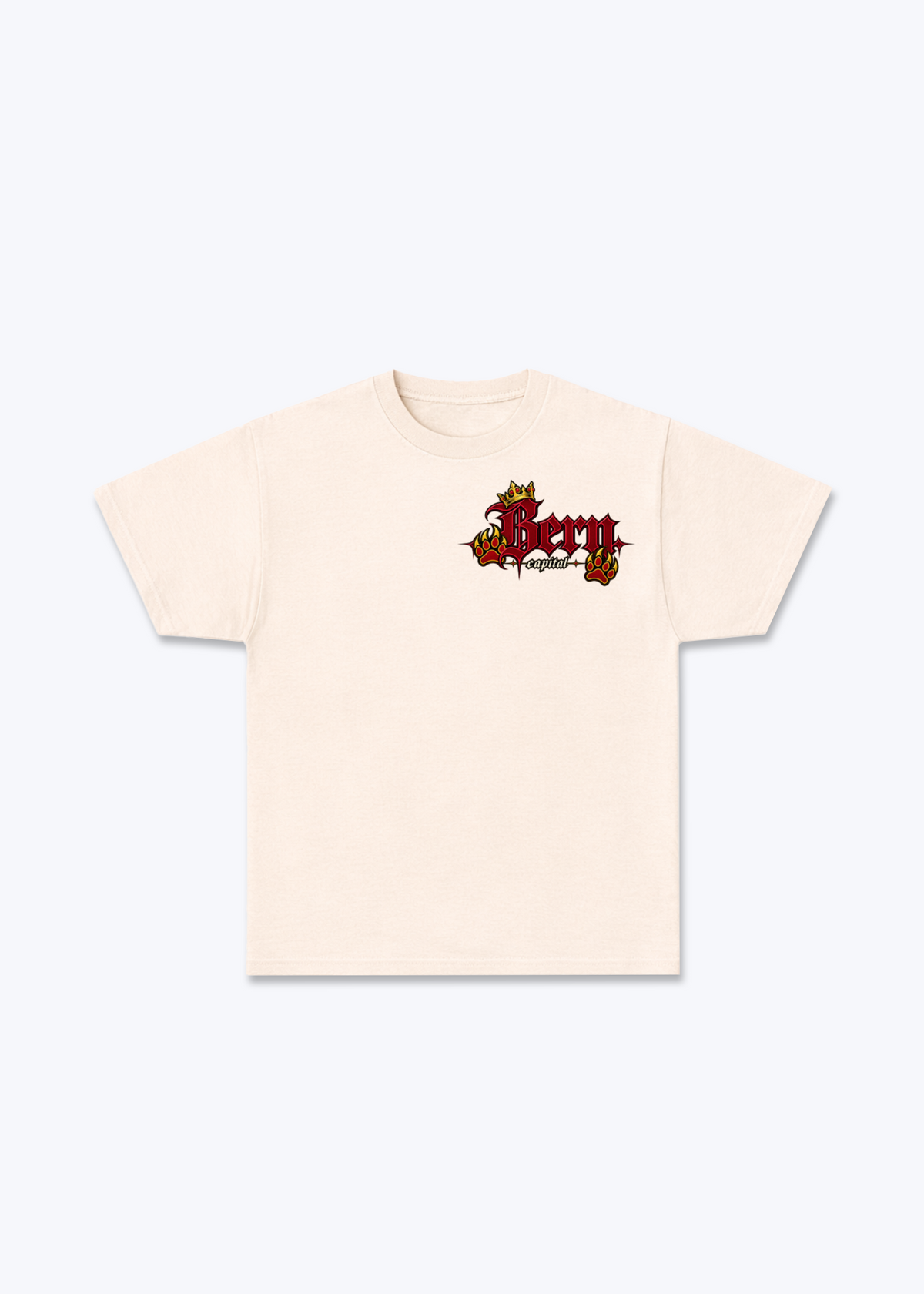 Bern Claw Basic T-Shirt - Beige Front (Designed)