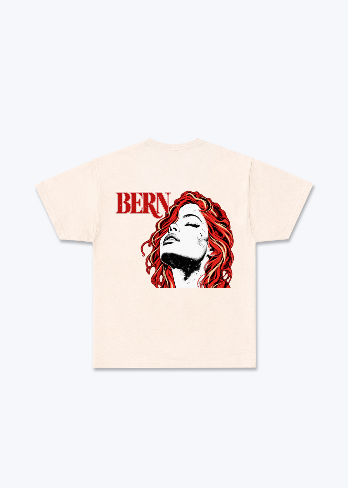 Bern RedHead Basic T-Shirt - Beige Back (Designed)