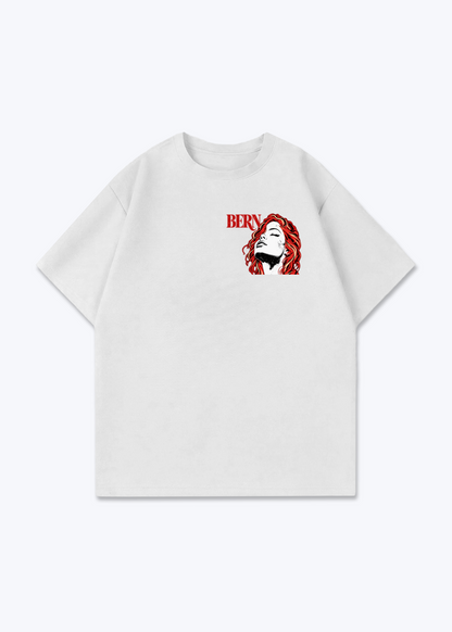Bern RedHead Oversized T-Shirt - White Front (Designed)