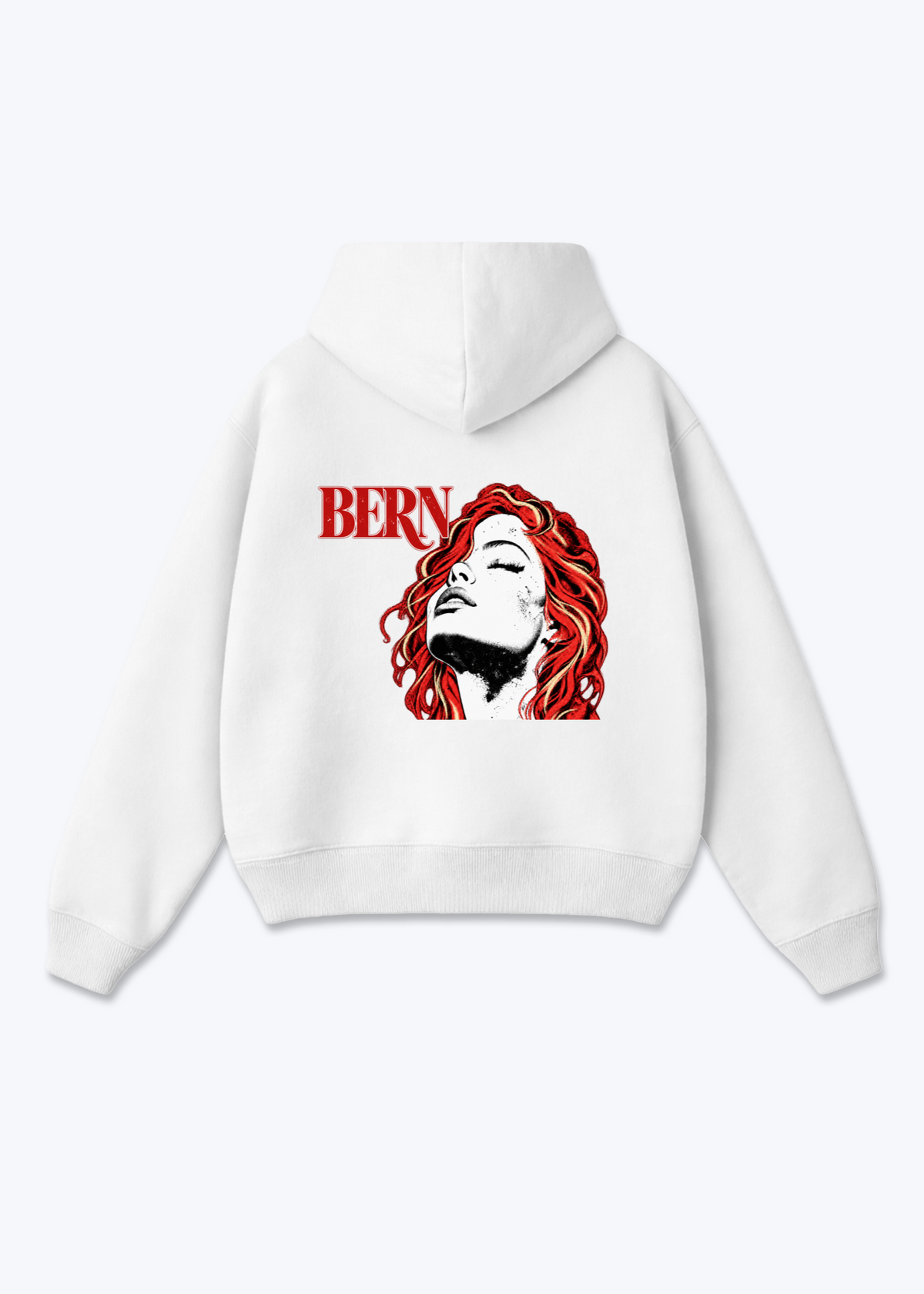 Bern RedHead Oversized Hoodie - White Back (Designed)