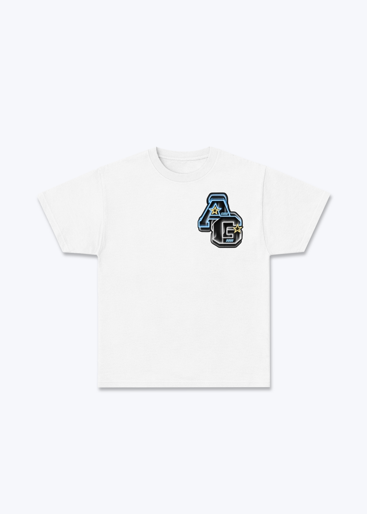 Aargau Neon Basic T-Shirt - White Front (Designed)