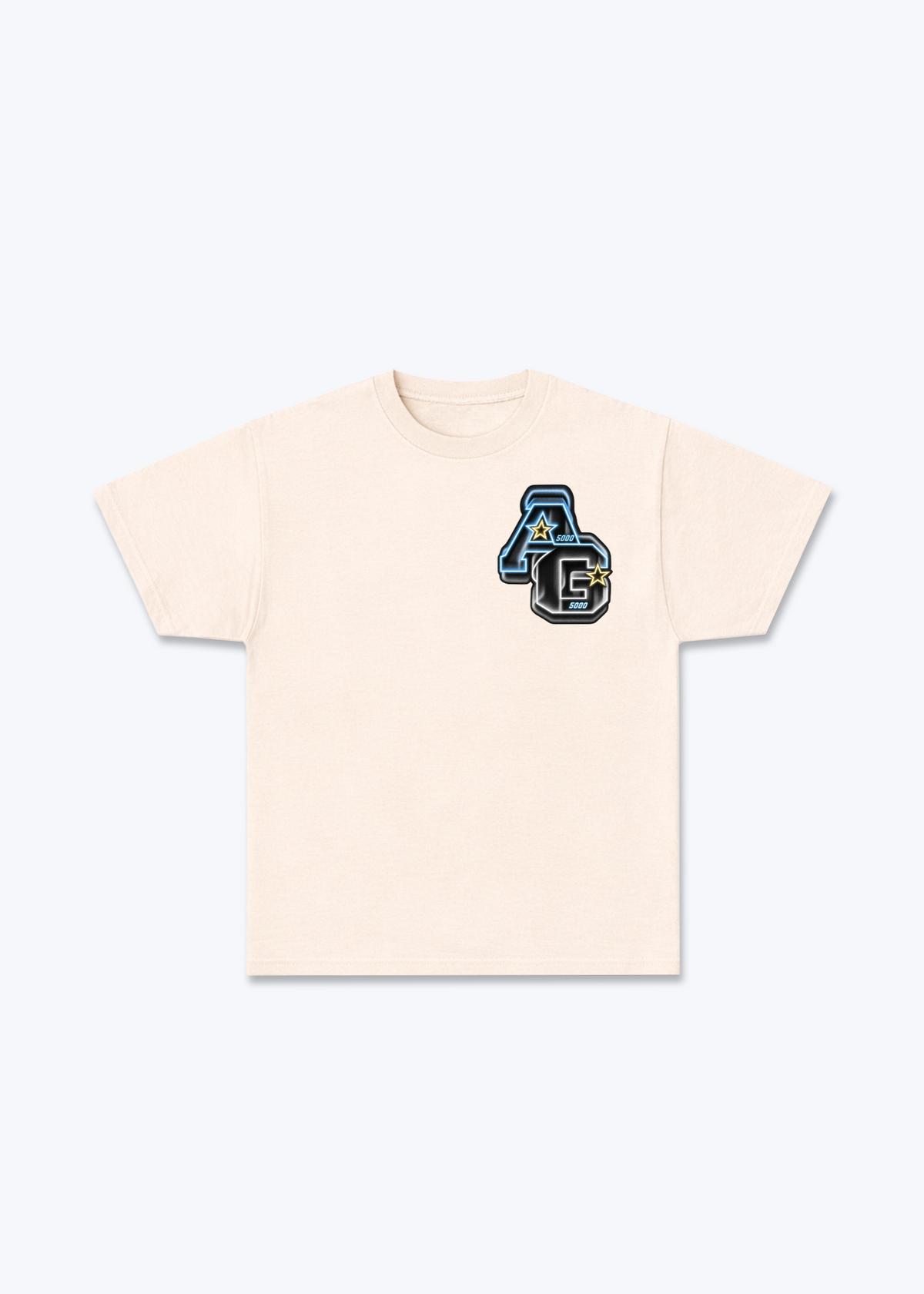 Aargau Neon Basic T-Shirt - Beige Front (Designed)