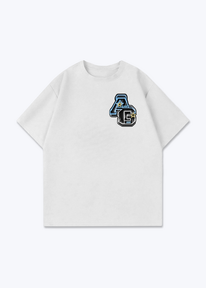 Aargau Neon Oversized T-Shirt - White Front (Designed)