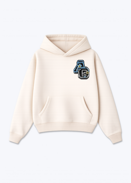 Aargau Neon Oversized Hoodie - Beige Front (Designed)