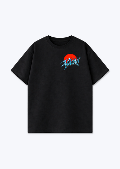 Aargau Bloom Oversized T-Shirt - Black Front (Designed)