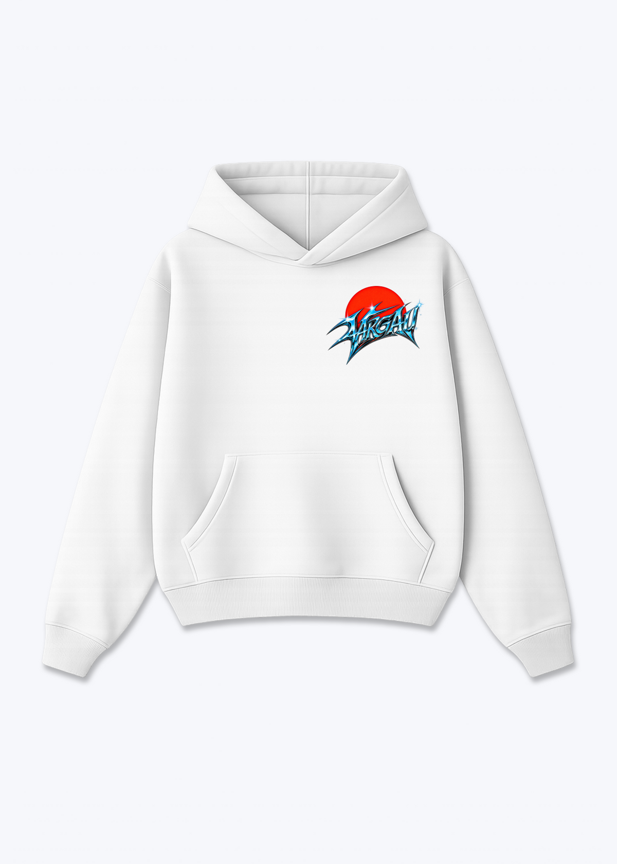 Aargau Bloom Oversized Hoodie - White Front (Designed)