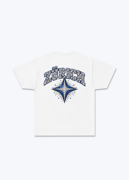 Zürich Diamond Basic T-Shirt - White Back (Designed)