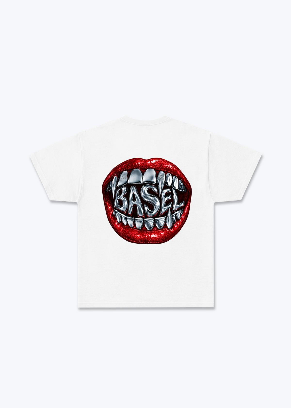 Basel Metallic Basic T-Shirt - White Back (Designed)