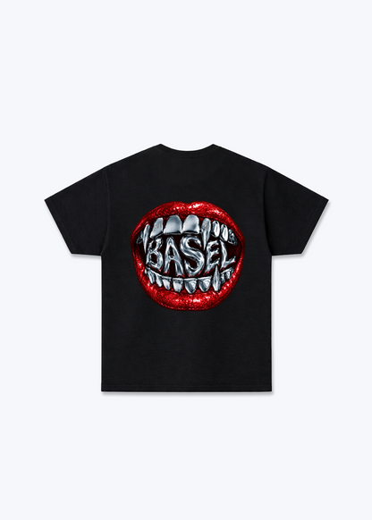Basel Metallic Basic T-Shirt - Black Back (Designed)