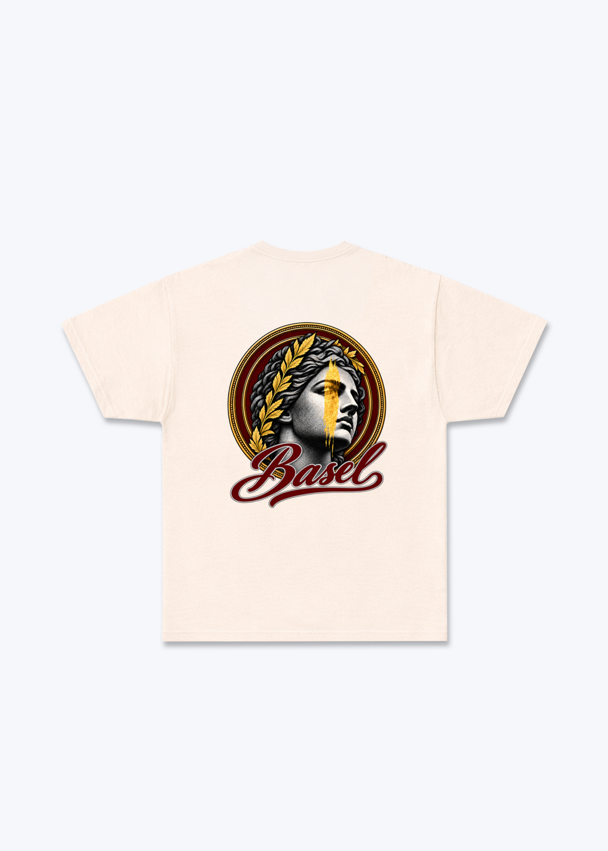 Basel Picasso Basic T-Shirt - Beige Back (Designed)