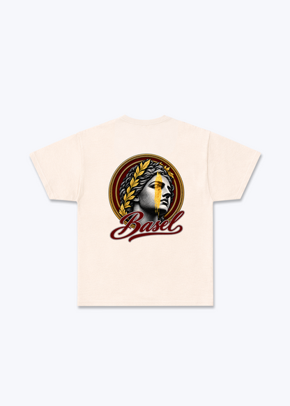 Basel Picasso Basic T-Shirt - Beige Back (Designed)
