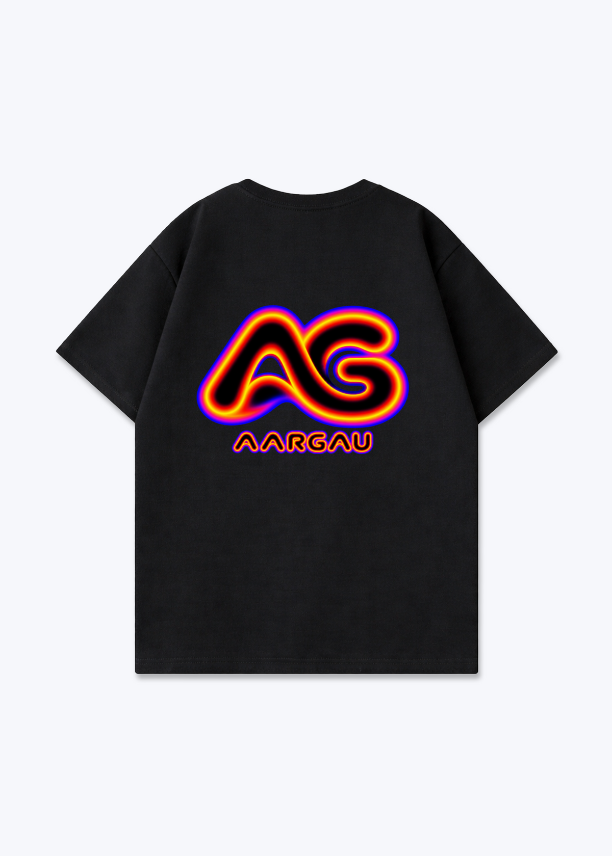 Aargau Glow Oversized T-Shirt - Black Back (Designed)
