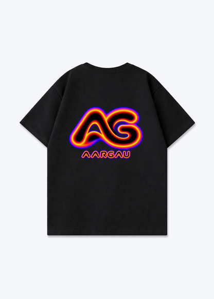 Aargau Glow Oversized T-Shirt - Black Back (Designed)