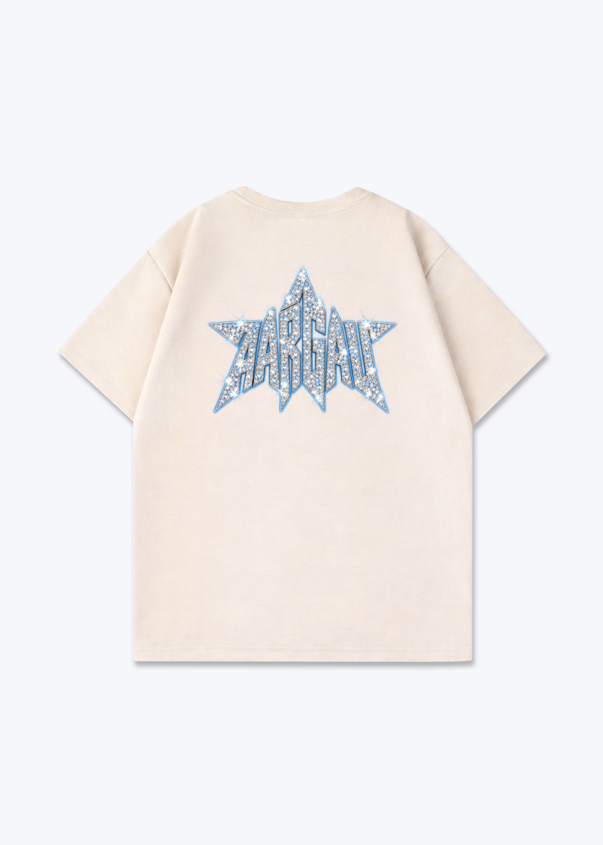 Aargau Diamonds Oversized T-Shirt - Beige Back (Designed)