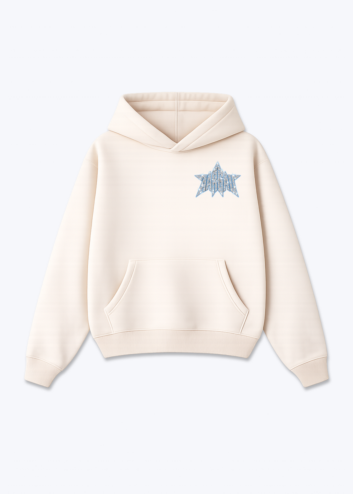 Aargau Diamonds Oversized Hoodie - Beige Front (Designed)